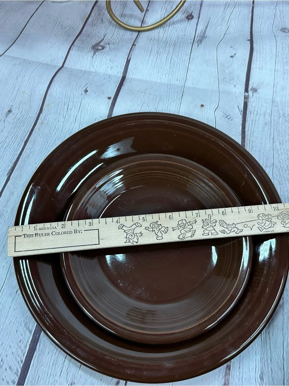 Fiesta Homer Laughlin retired chocolate Stoneware 4-Piece Dinnerware Set